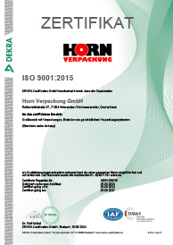 ISO 9001-Zertifikat