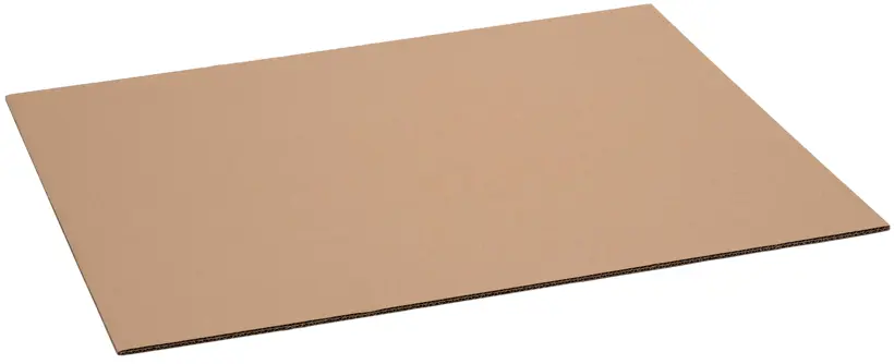 Wellpappbogen braun