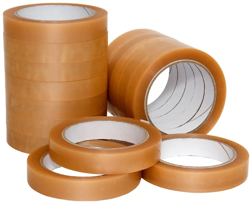 Selbstklebeband super, PVC, Naturkautschukkleber 28g, weiche Abrollung