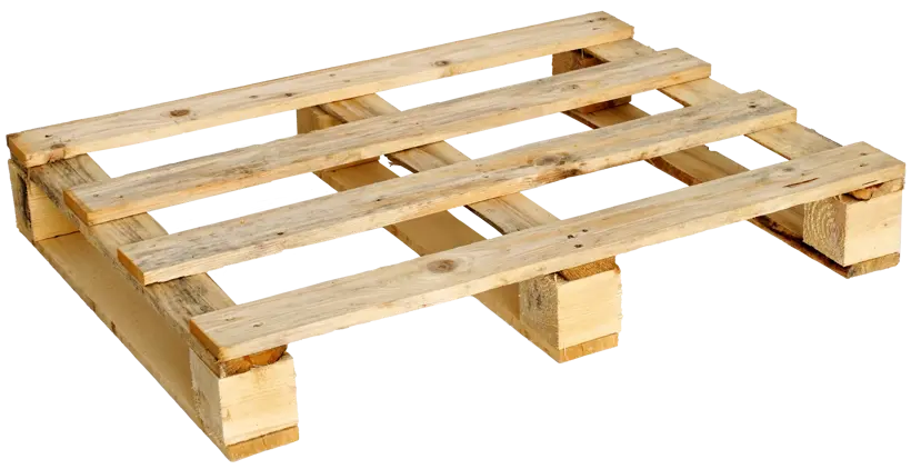 Einwegpalette, 4 Deckbretter 800x75x15mm 3 Querbretter 600x75x15mm 3 Rutschbretter 600x75x15mm 6 Klötze 75x75x80