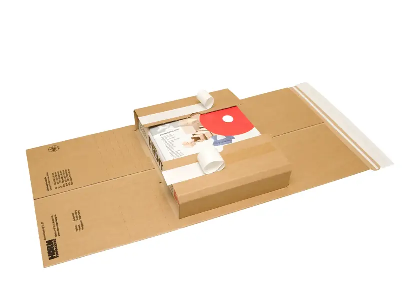 Wellpapp-Universal- und Buchverpackung B 1, mit Aufreißband und 3 Klebestreifen