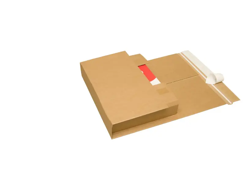 Wellpapp-Universal- und Buchverpackung B 1, mit Aufreißband und 3 Klebestreifen