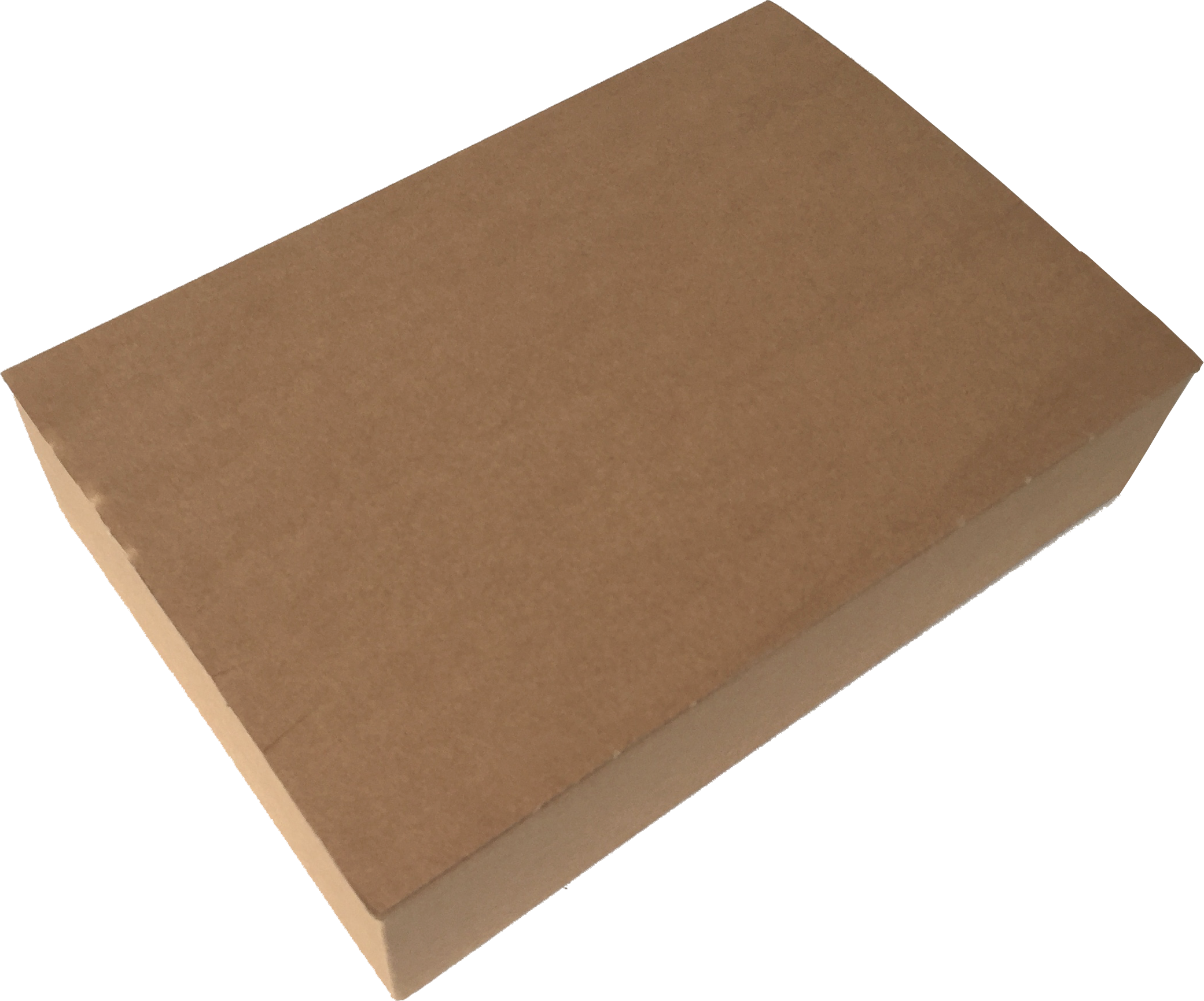 Schnelle Schachtel Wellpappe, mit vollüberlappendem Boden und Selbstklebeverschluss, braun