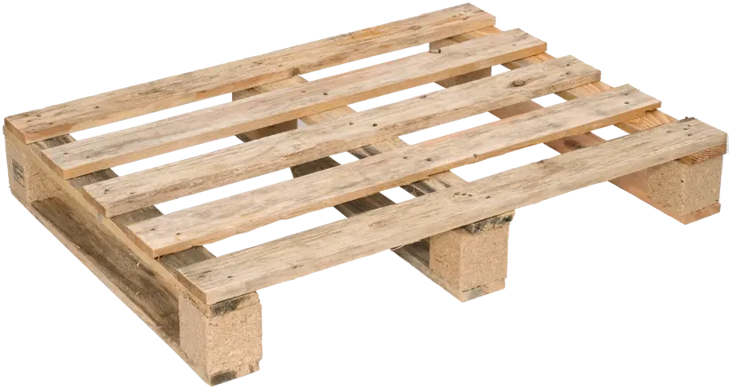Einwegpalette IPPC, 5 Deckbr. 15x75x800 mm 6 Klötze 80x80x80 mm 3 Querbr. 15x75x600 mm 3 Bodenbr. 15x75x600 mm 20% Restfeuchte