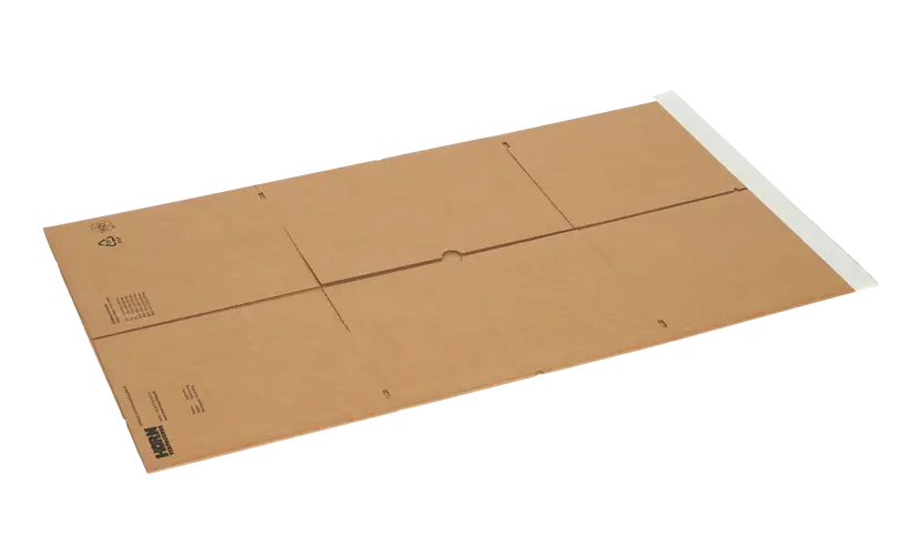 Wellpapp-Universal- und Buchverpackung B W, mit 1 Klebestreifen