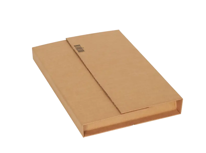 Wellpapp-Universal- und Buchverpackung B W, mit 1 Klebestreifen