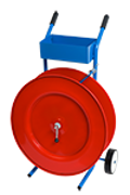Abrollwagen für PP-Band